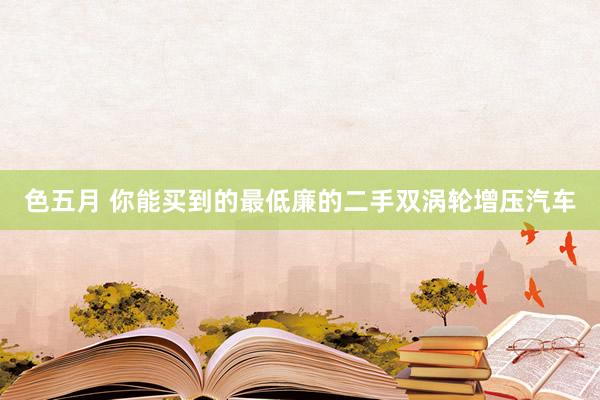 色五月 你能买到的最低廉的二手双涡轮增压汽车